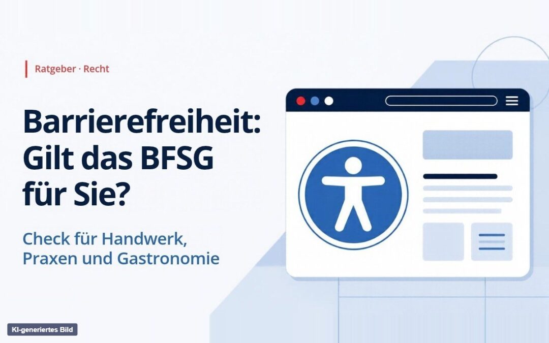 Barrierefreiheit (BFSG): Gilt das Gesetz für Ihre Website?