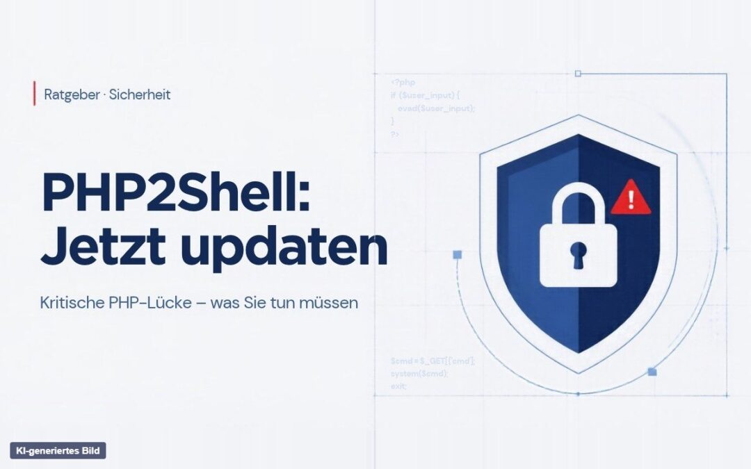 PHP2Shell: Kritische PHP-Lücke – was Website-Betreiber jetzt tun müssen